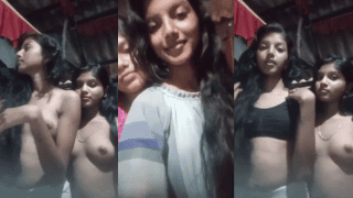 Village sisters two same boob full clip
